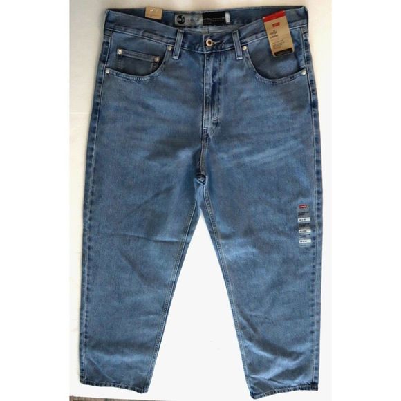 Levi's SilverTab Men's Sz 35x32 Blue Denim Tapered Leg Loose Fit Jeans $80 - Picture 1 of 6